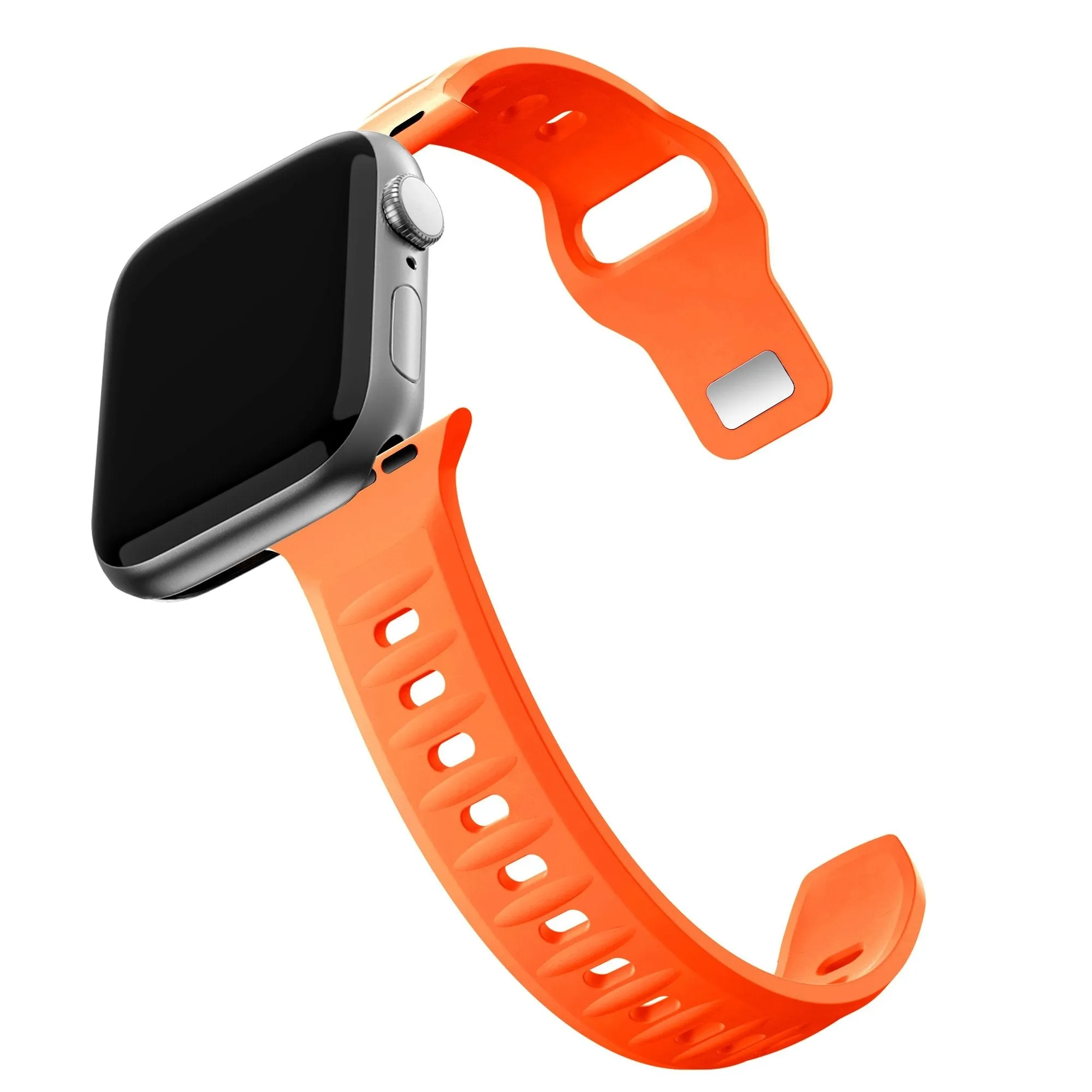 Customer Favorite Bandz Apple Watch Silicone Strap 'Outdoor' (Orange)  Ends Soon!