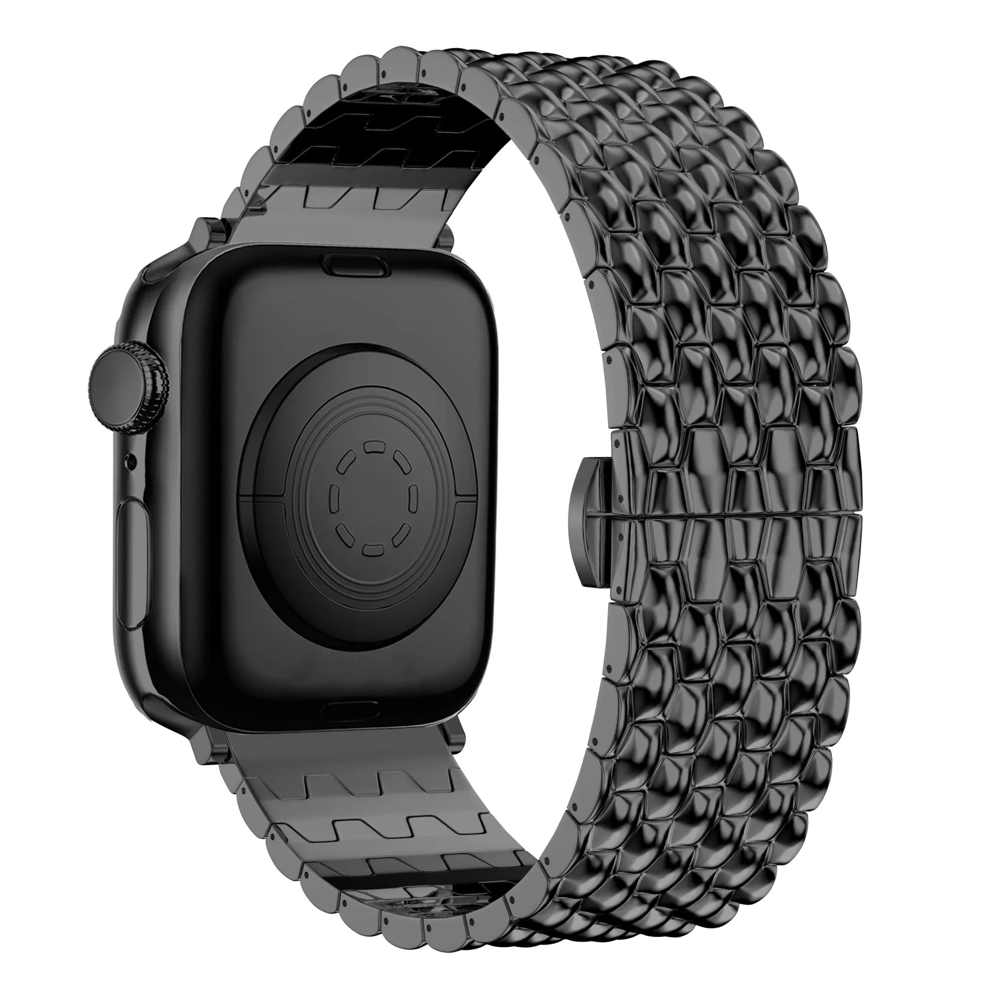 Customer Favorite Bandz Apple Watch Steel Strap 'Dragon' (Black)  Stylish & Comfortable