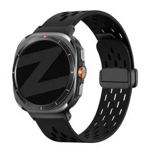 Customer Favorite Bandz Samsung Galaxy Watch Ultra D-buckle Sport Strap 'Air' (Black)  Ends Soon!