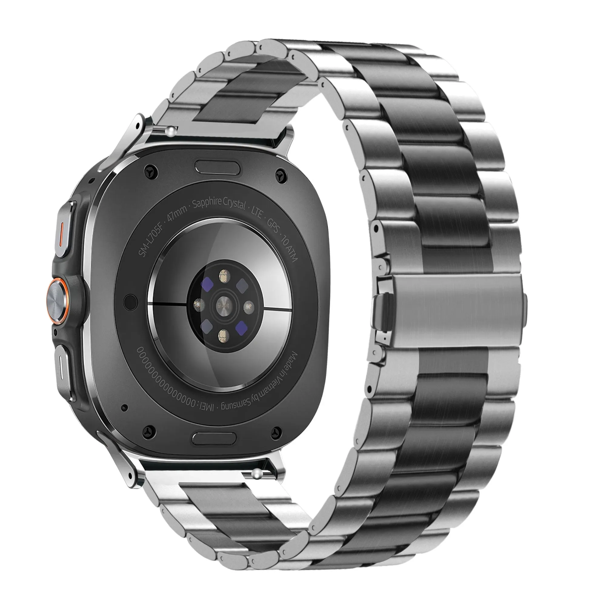 Customer Favorite Bandz Samsung Galaxy Watch Ultra Steel Strap 'Classic' (Silver/Black)  Last Chance!