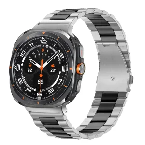 Customer Favorite Bandz Samsung Galaxy Watch Ultra Steel Strap 'Classic' (Silver/Black)  Last Chance!