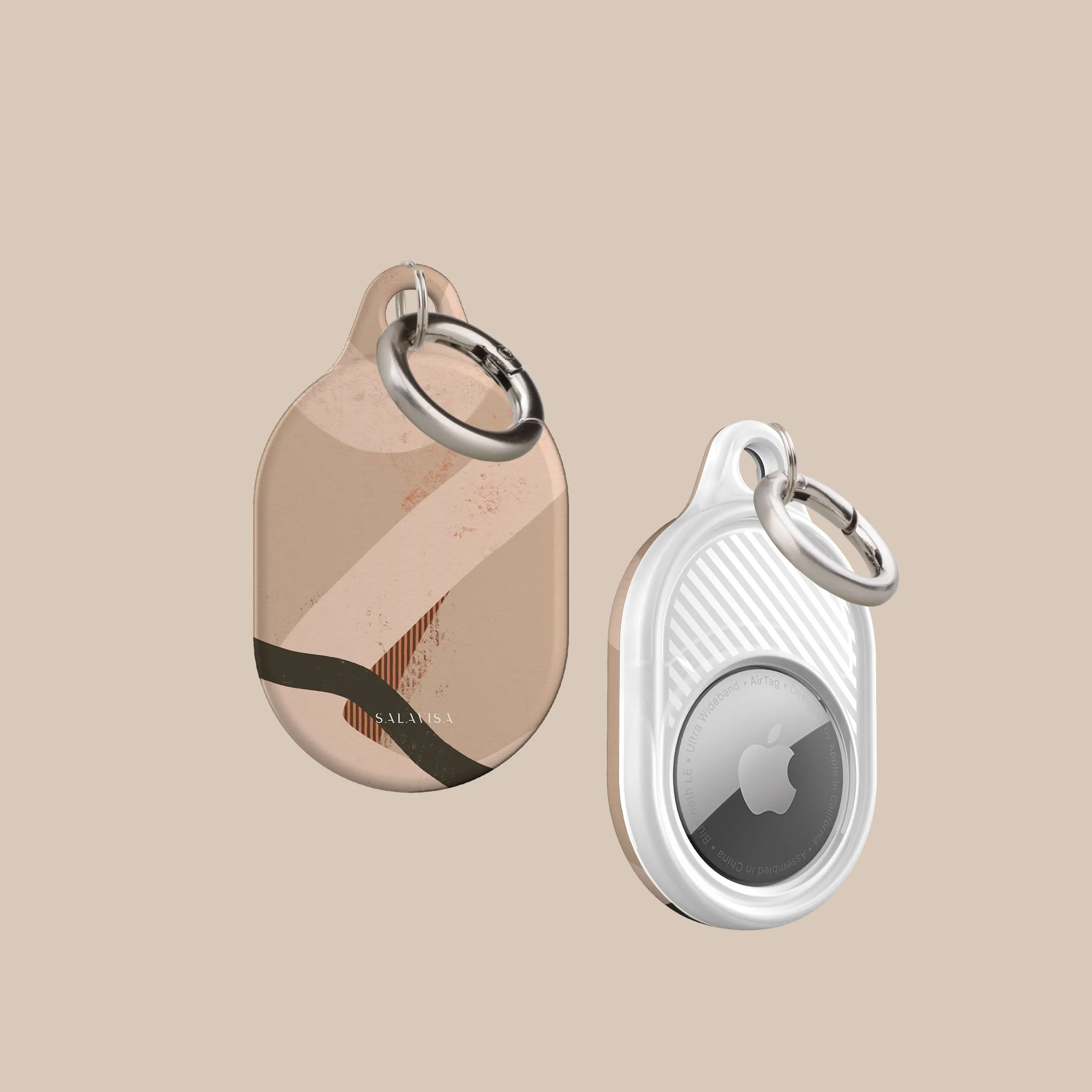 Customer Favorite Beige Organic AirTag Holder  Almost Gone!