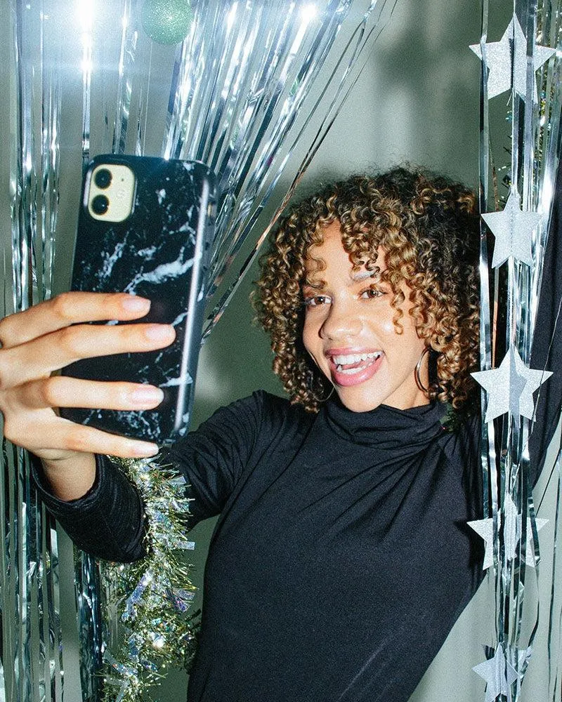 Customer Favorite Black Pearl | Classic Black Marble Samsung Case  Dont Miss Out!