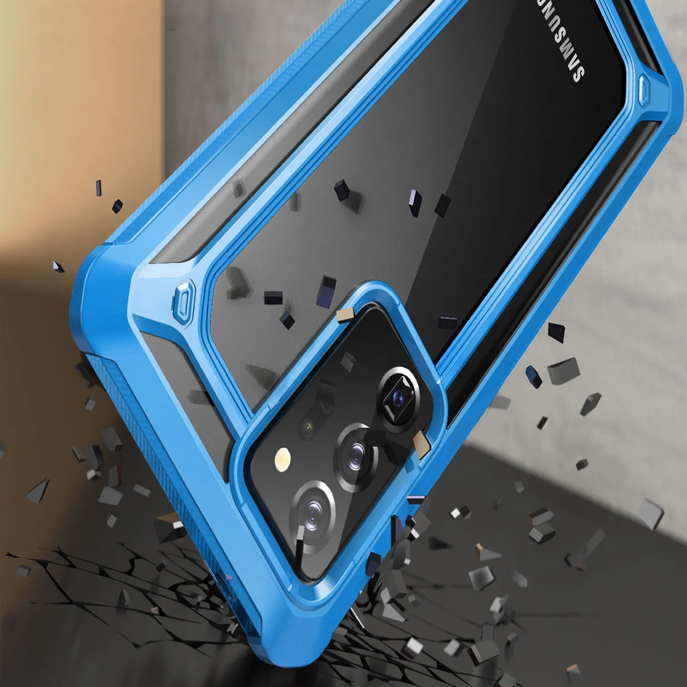 Customer Favorite Galaxy Note20 Ultra Unicorn Beetle EXO Clear Case-Blue  Almost Sold Out!