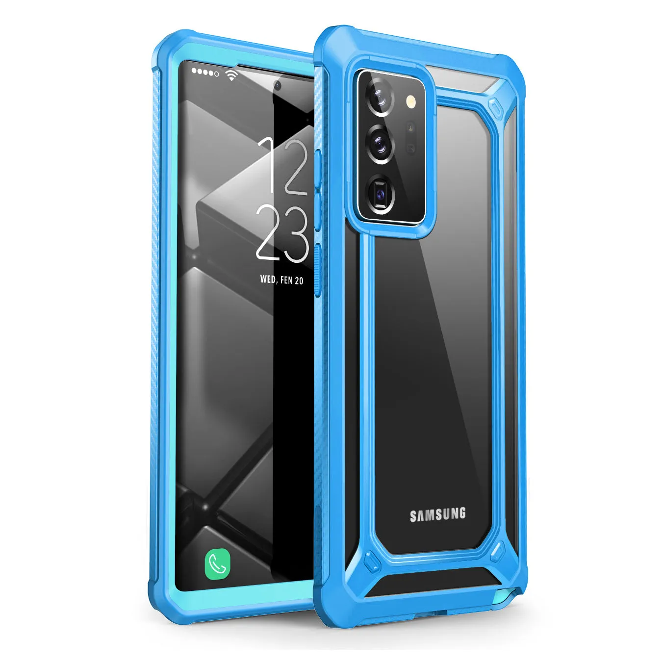 Customer Favorite Galaxy Note20 Ultra Unicorn Beetle EXO Clear Case-Blue  Almost Sold Out!