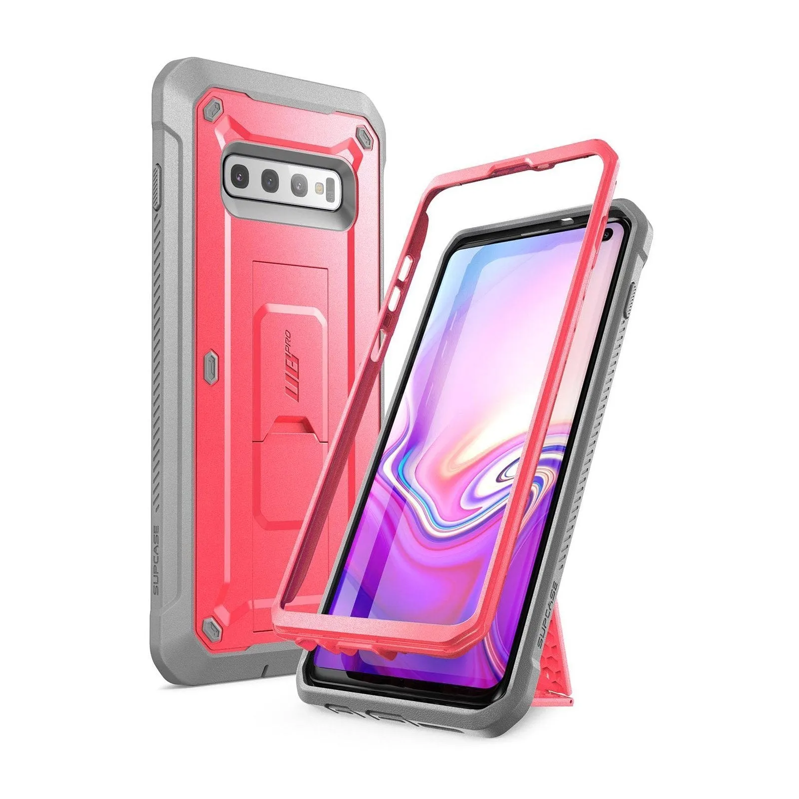 Customer Favorite Galaxy S10 Unicorn Beetle Pro Rugged Holster Case Without Screen Protector-Pink  Ends Soon!