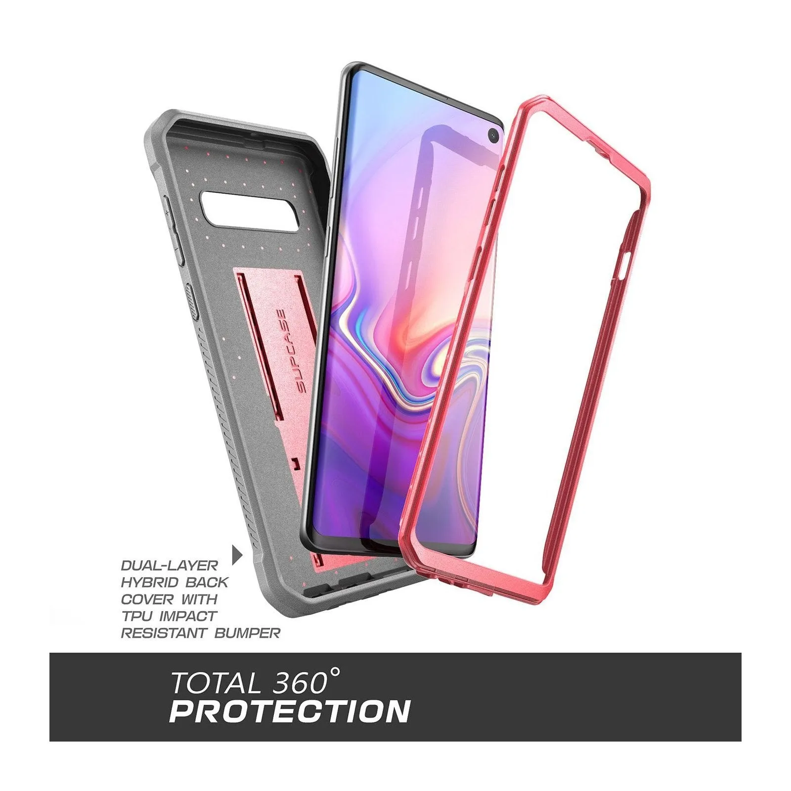 Customer Favorite Galaxy S10 Unicorn Beetle Pro Rugged Holster Case Without Screen Protector-Pink  Ends Soon!