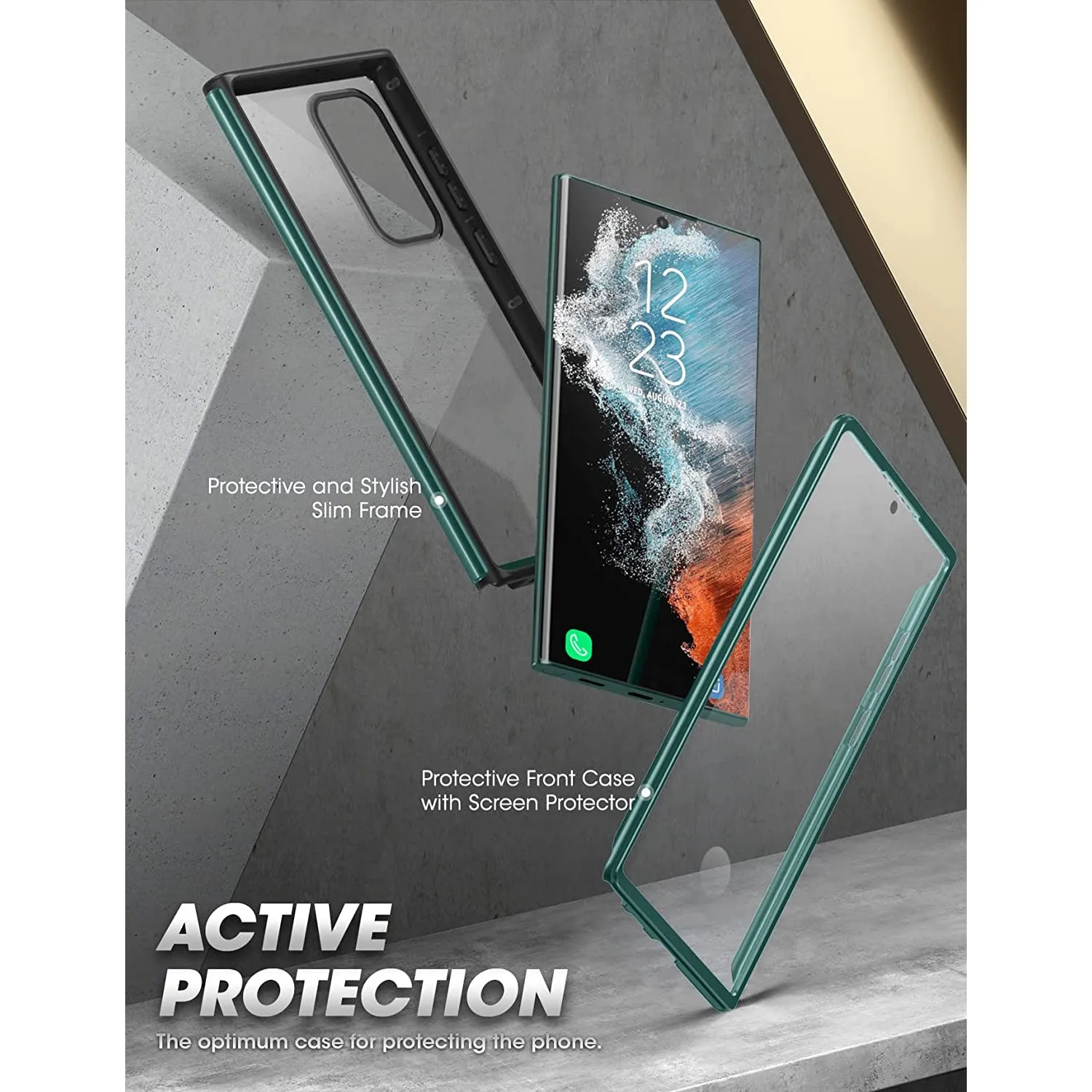 Customer Favorite Galaxy S22 Ultra Unicorn Beetle EDGE XT Bumper Case-Seafoam  Last Few Pieces!