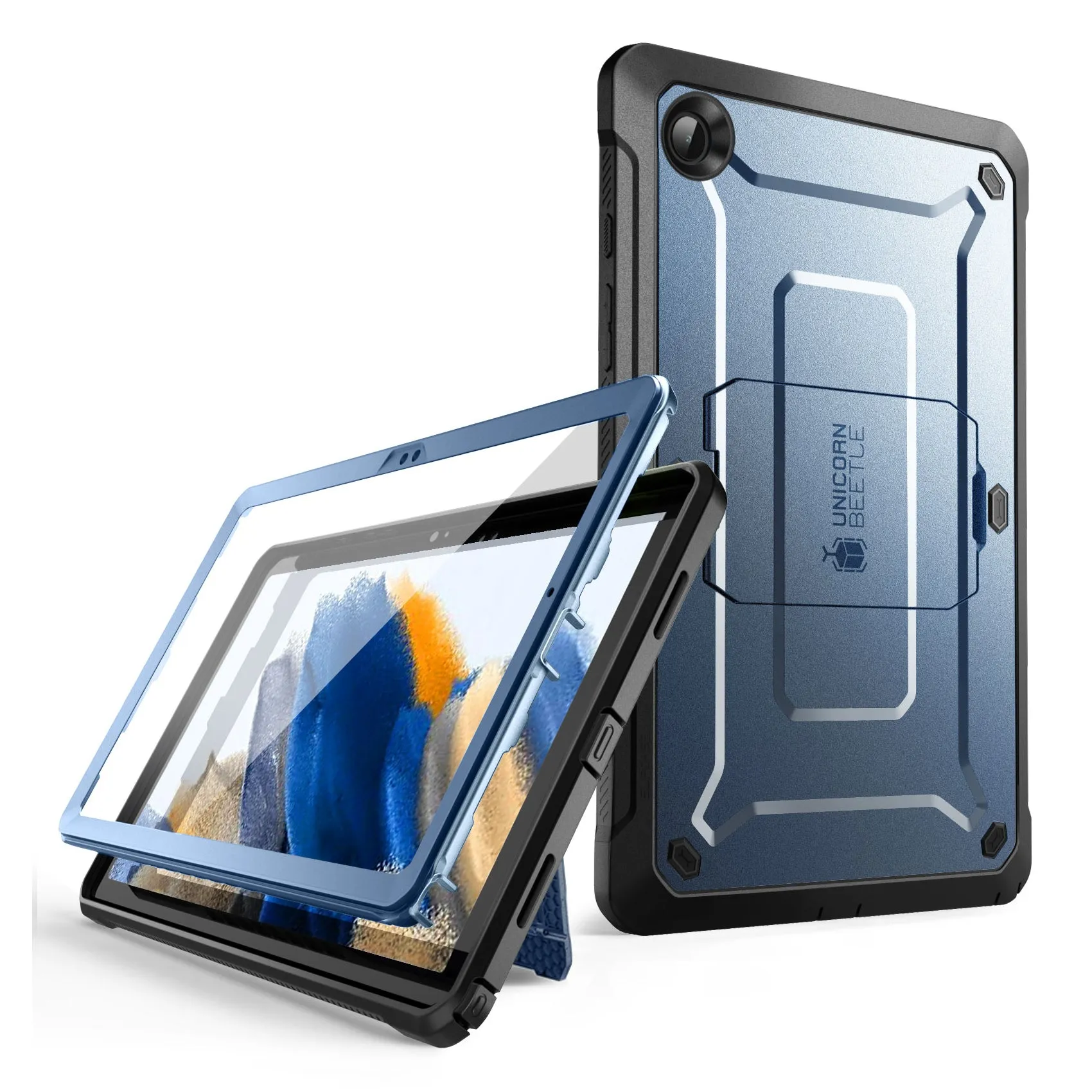 Customer Favorite Galaxy Tab A8 10.5 inch (2022) Unicorn Beetle PRO Full-Body Case-Metallic Blue  Limited Stock!