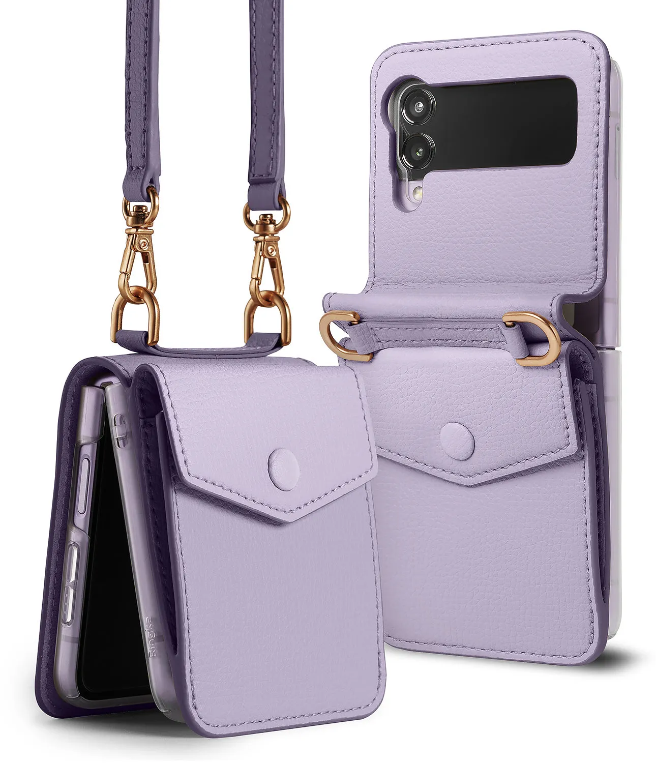 Customer Favorite Galaxy Z Flip 3 Case | Folio Signature Card Pocket Light Purple  Limited Stock!