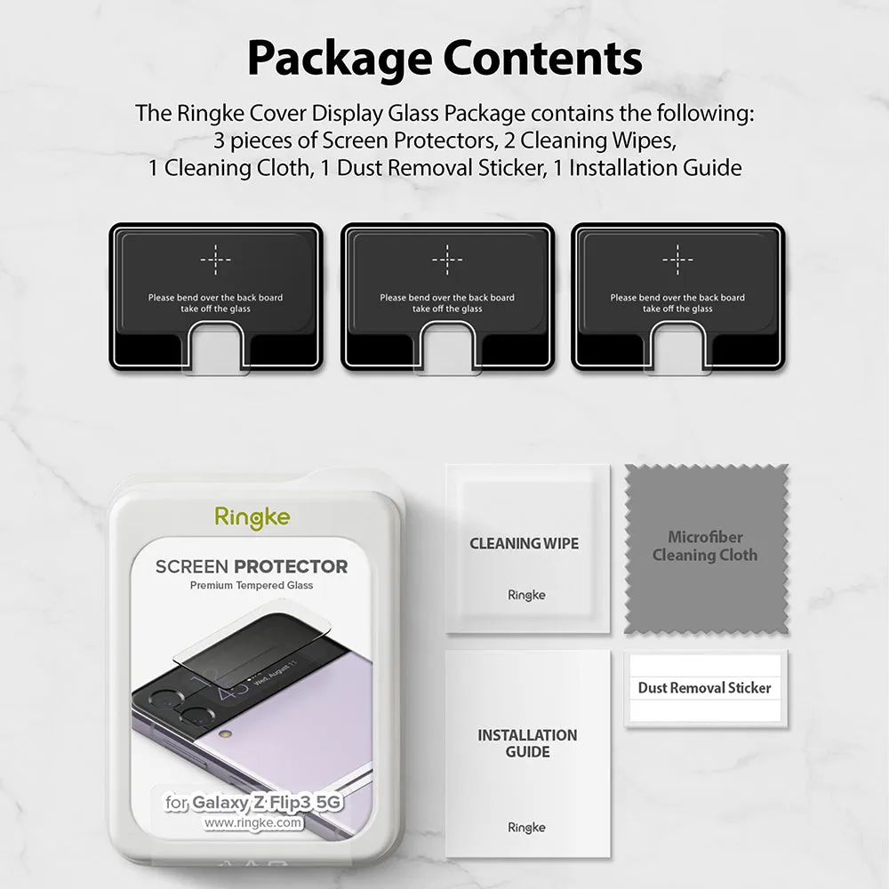 Customer Favorite Galaxy Z Flip 3 Screen Protector | Cover Display Glass [3 Pack]  Going Fast!