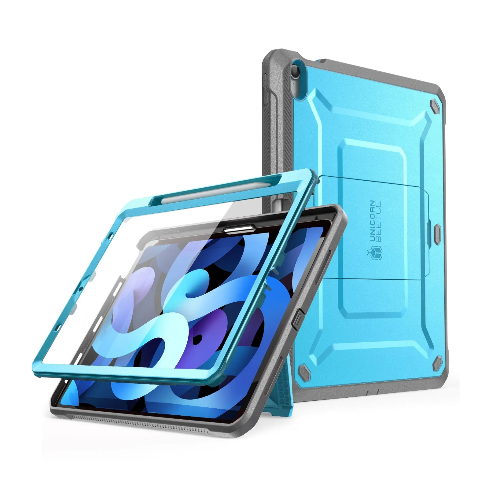Customer Favorite iPad Air 4 / 5 Unicorn Beetle PRO Rugged Kickstand Case-Blue  Going Fast!
