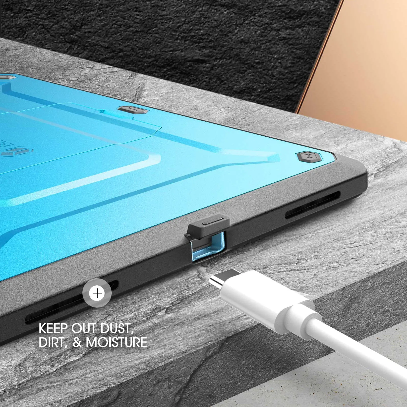 Customer Favorite iPad Air 4 / 5 Unicorn Beetle PRO Rugged Kickstand Case-Blue  Going Fast!