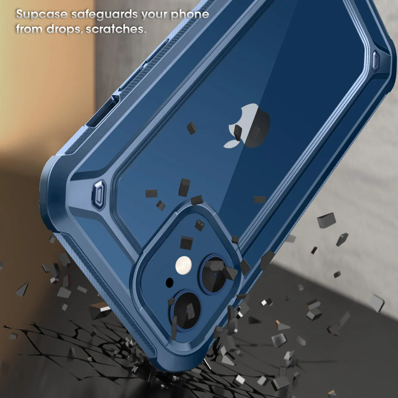Customer Favorite iPhone 12 mini 5.4 inch Unicorn Beetle Exo Clear Case-Blue  Today Only!