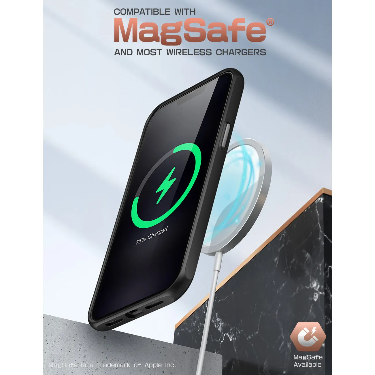 Customer Favorite iPhone 13 Pro 6.1 inch Unicorn Beetle Style Slim Clear Case-Black  Today Only!
