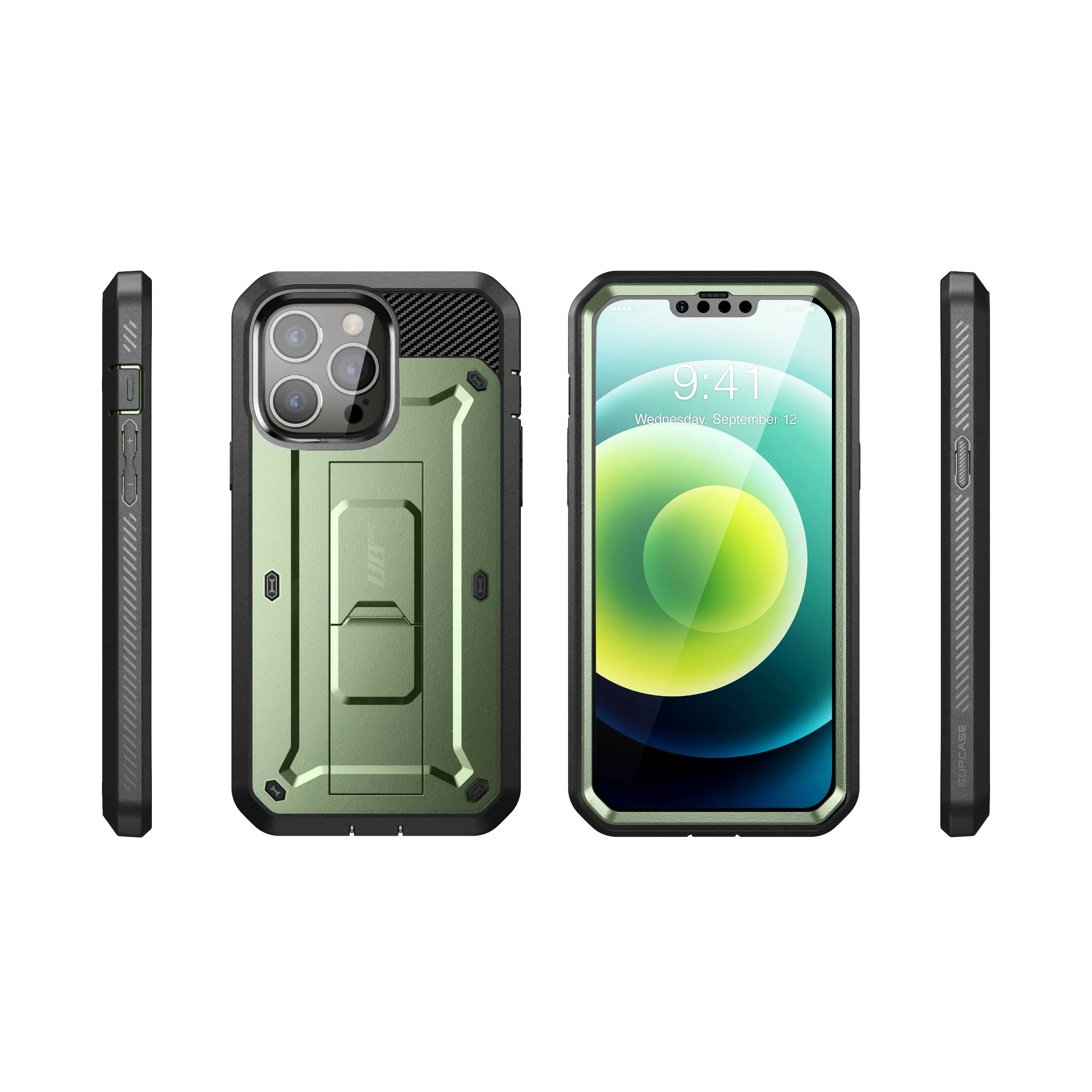 Customer Favorite iPhone 13 Pro Max 6.7 inch Unicorn Beetle Pro Rugged Case-Dark Green  Stylish & Comfortable