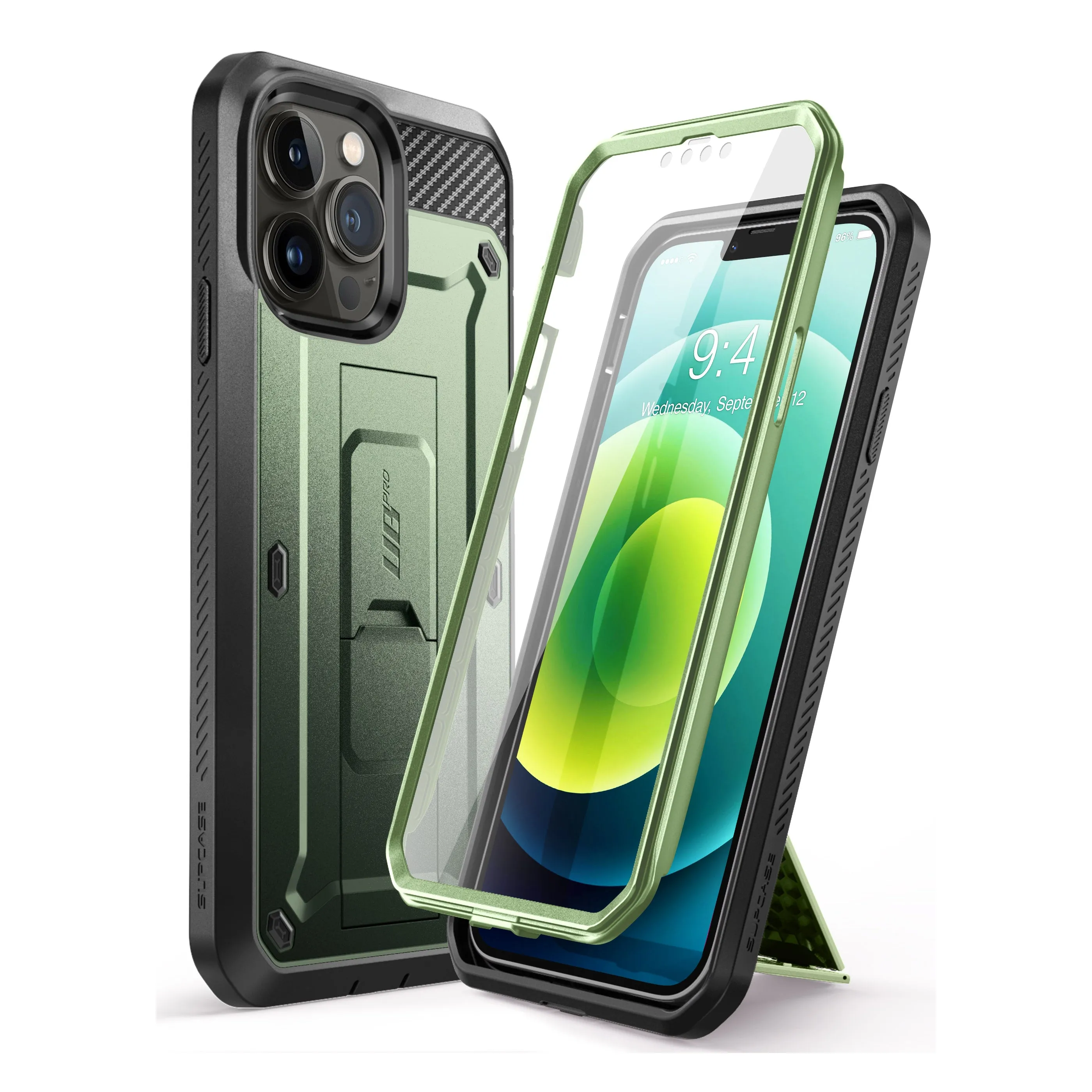 Customer Favorite iPhone 13 Pro Max 6.7 inch Unicorn Beetle Pro Rugged Case-Dark Green  Stylish & Comfortable