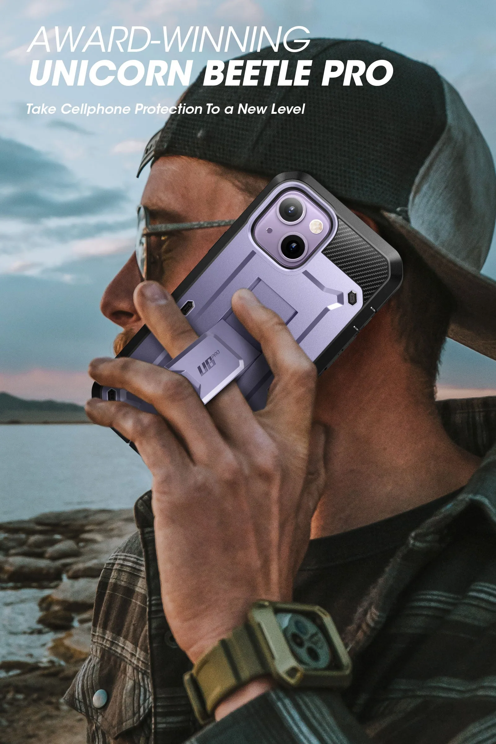Customer Favorite iPhone 14 Plus 6.7 inch Unicorn Beetle PRO Rugged Case-Deep Purple  Limited Availability!