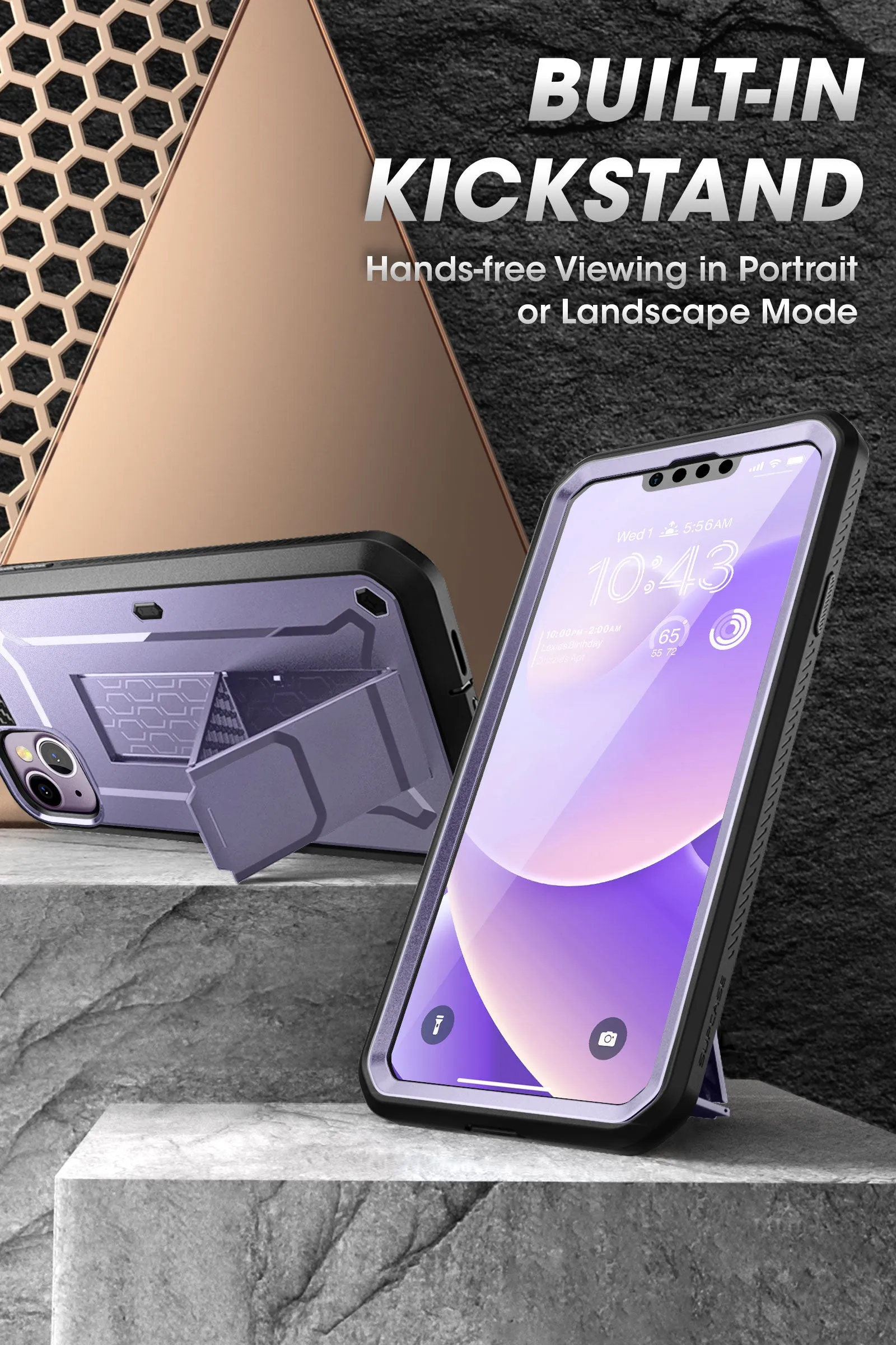 Customer Favorite iPhone 14 Plus 6.7 inch Unicorn Beetle PRO Rugged Case-Deep Purple  Limited Availability!