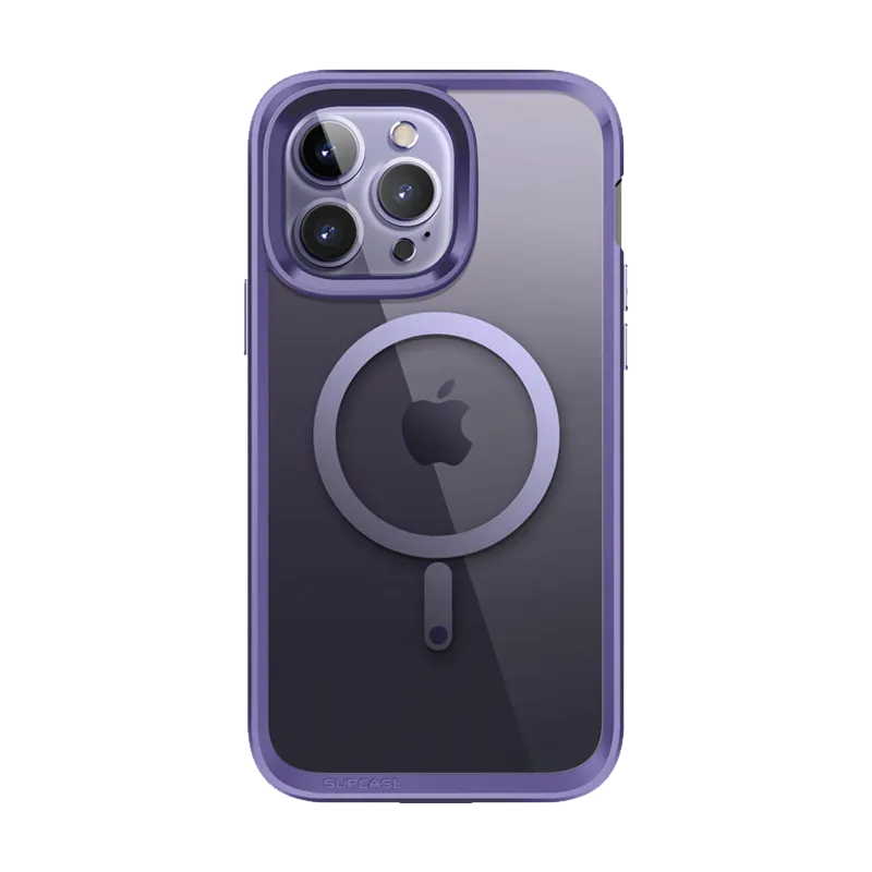 Customer Favorite iPhone 14 Pro 6.1 inch Unicorn Beetle EDGE MAG with Screen Protector Clear Case-Deep Purple  Limited Release!