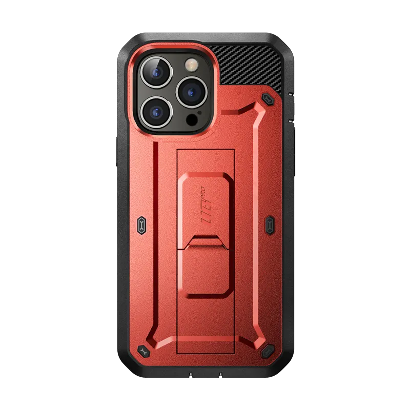 Customer Favorite iPhone 14 Pro 6.1 inch Unicorn Beetle Pro Rugged Case-Metallic Red  Last Few Pieces!