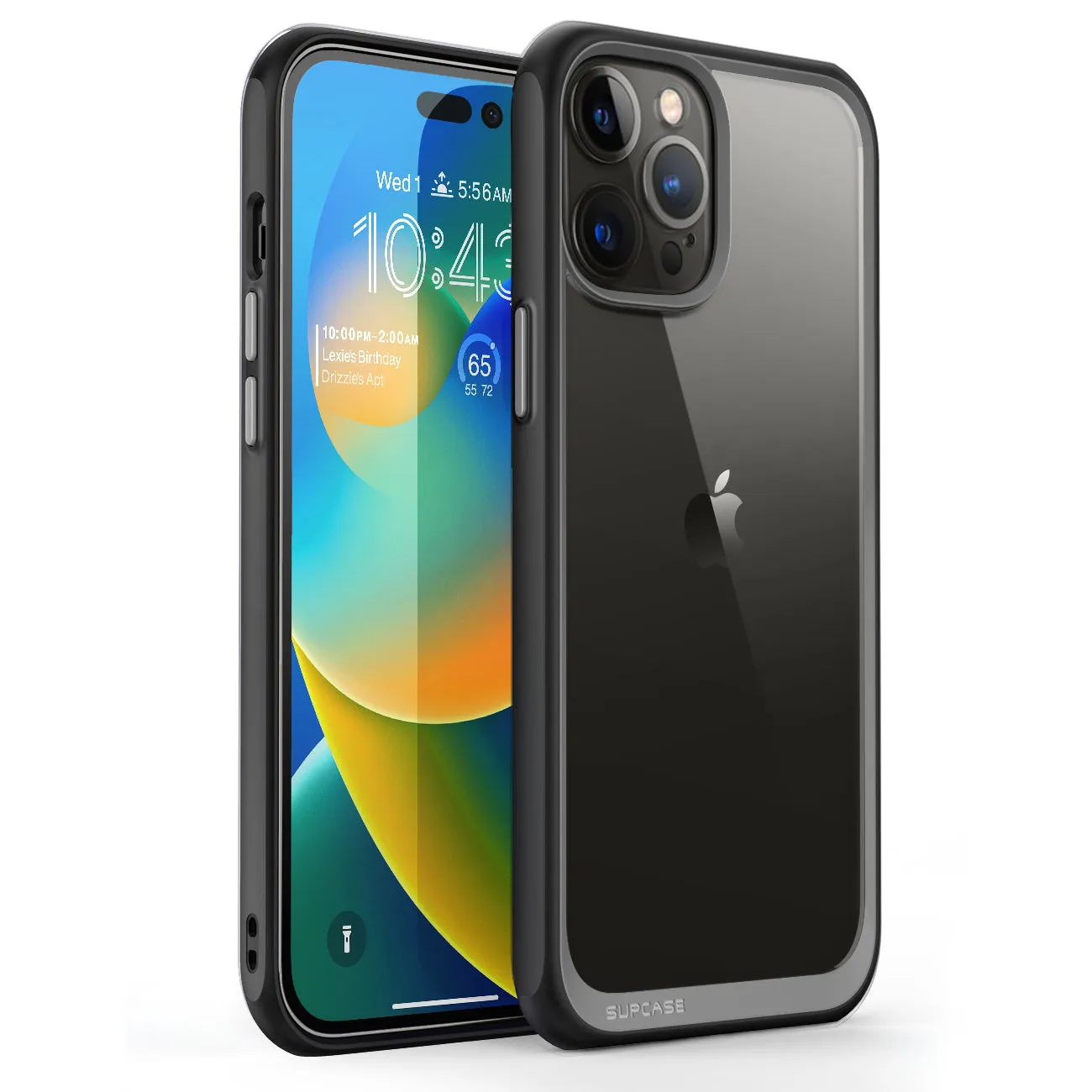 Customer Favorite iPhone 14 Pro Max 6.7 inch Unicorn Beetle Style Slim Clear Case-Black  Limited Release!