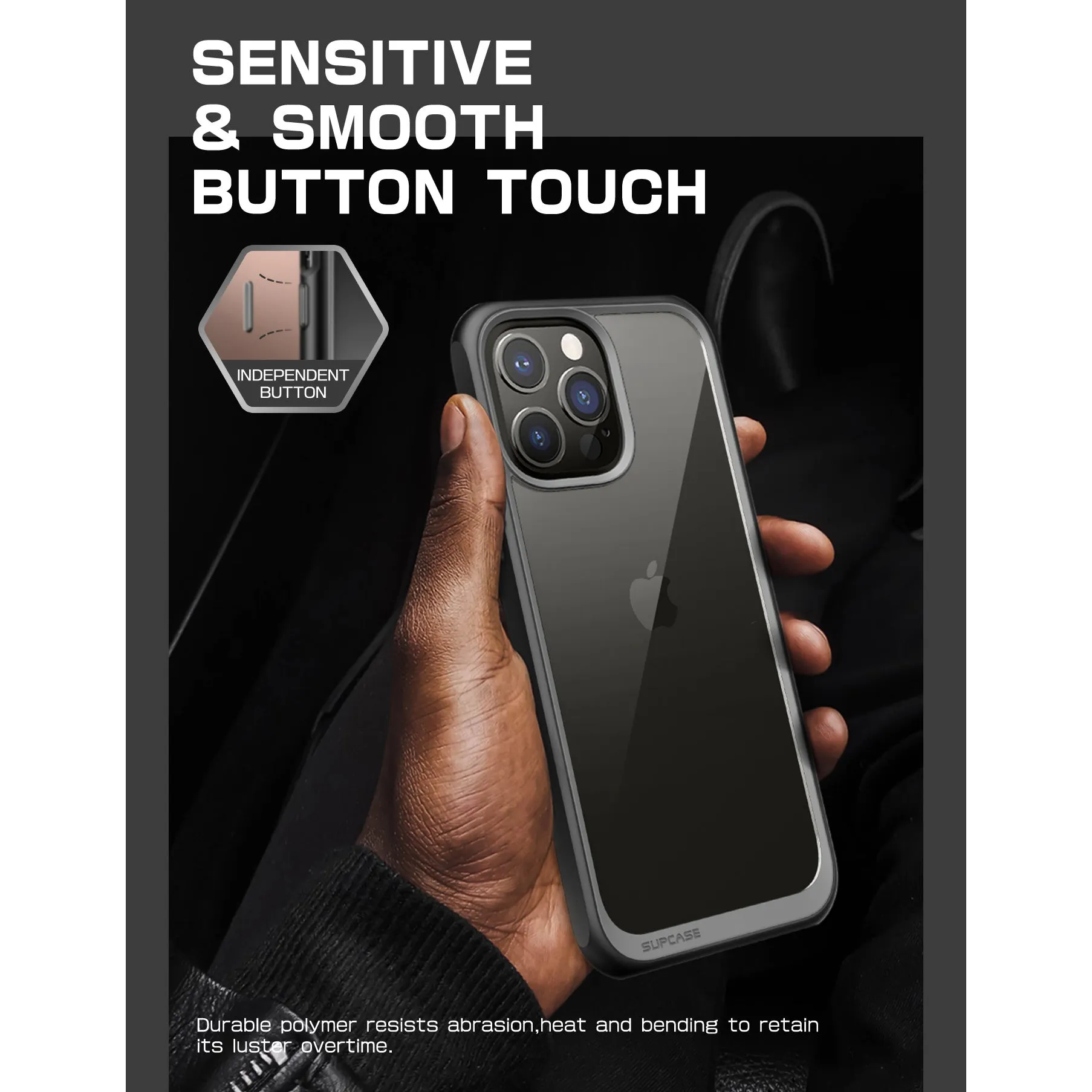 Customer Favorite iPhone 14 Pro Max 6.7 inch Unicorn Beetle Style Slim Clear Case-Black  Limited Release!
