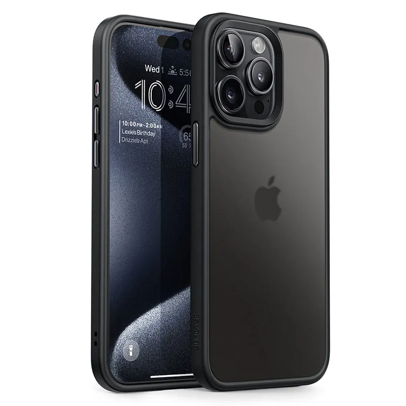 Customer Favorite iPhone 15 Pro Max 6.7 inch Unicorn Beetle Style Slim Clear Case-Black  Last Chance!