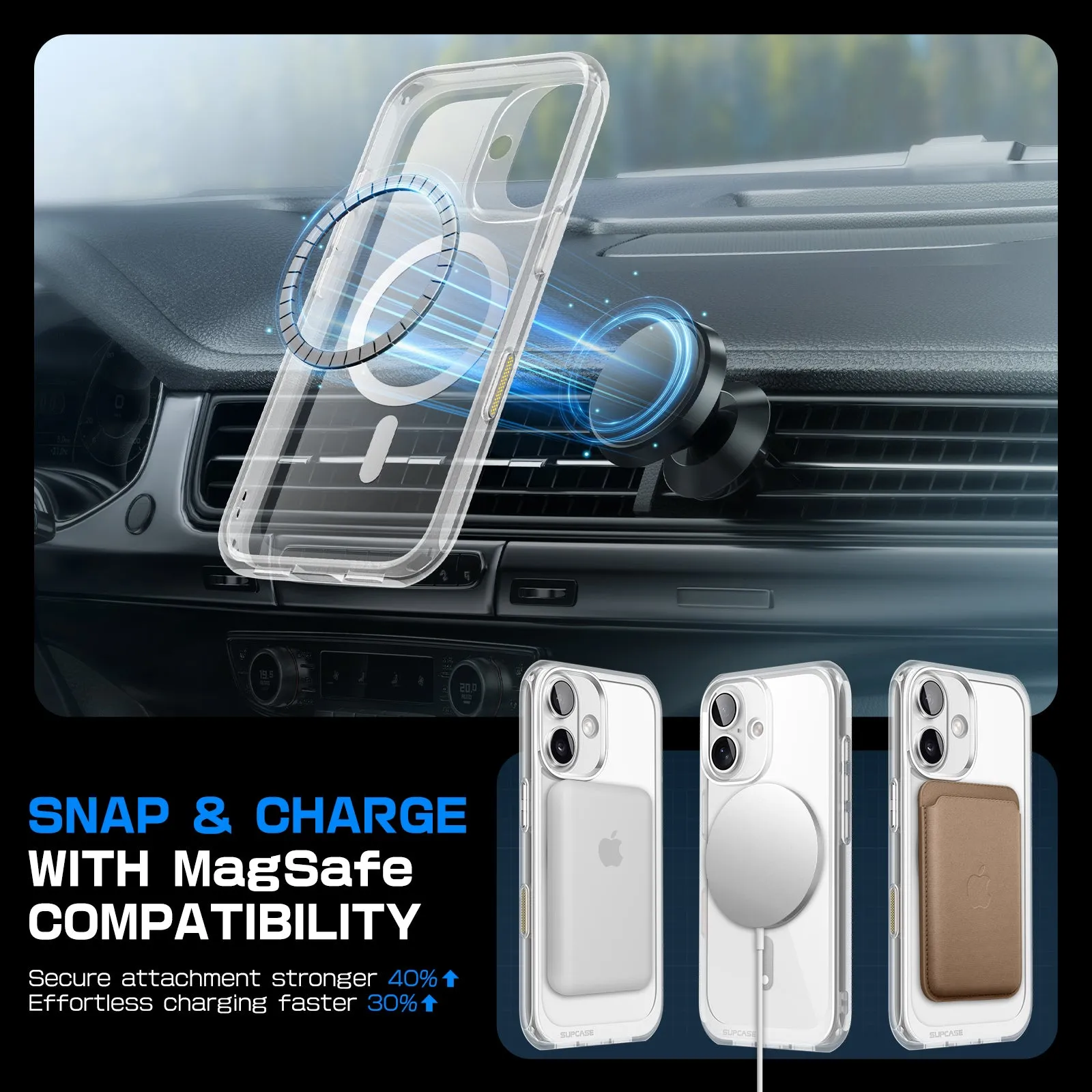 Customer Favorite iPhone 16 6.1 inch Unicorn Beetle MAG Slim Clear MagSafe Camera Control Button Case-Clear  Going Fast!