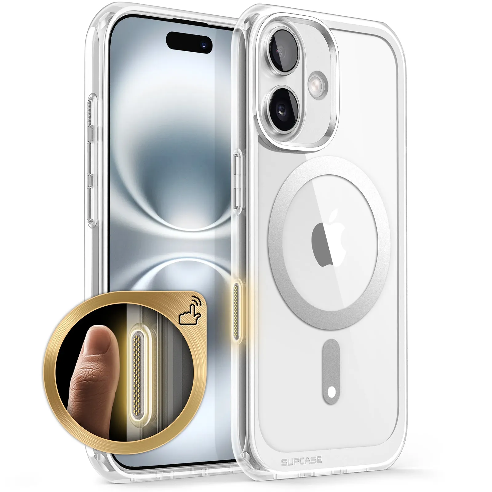Customer Favorite iPhone 16 6.1 inch Unicorn Beetle MAG Slim Clear MagSafe Camera Control Button Case-Clear  Going Fast!
