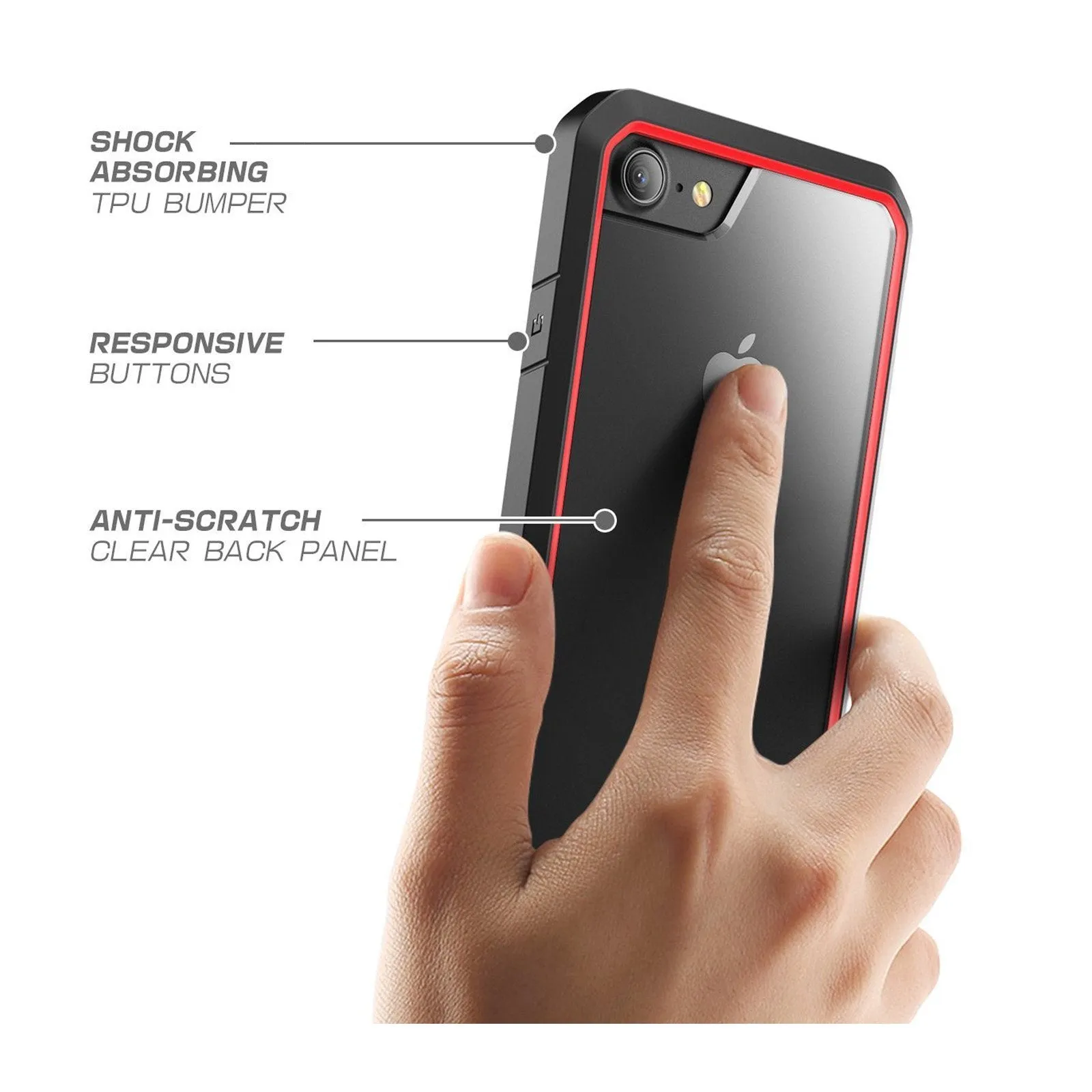 Customer Favorite iPhone 8 Unicorn Beetle Hybrid Protective Bumper Case-Red  Today Only!