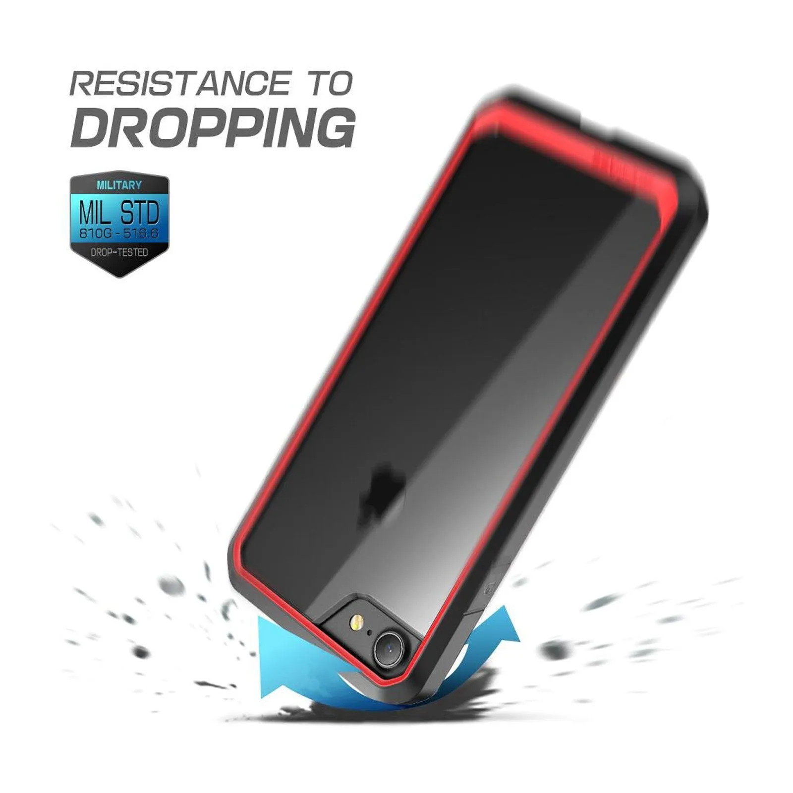 Customer Favorite iPhone 8 Unicorn Beetle Hybrid Protective Bumper Case-Red  Today Only!
