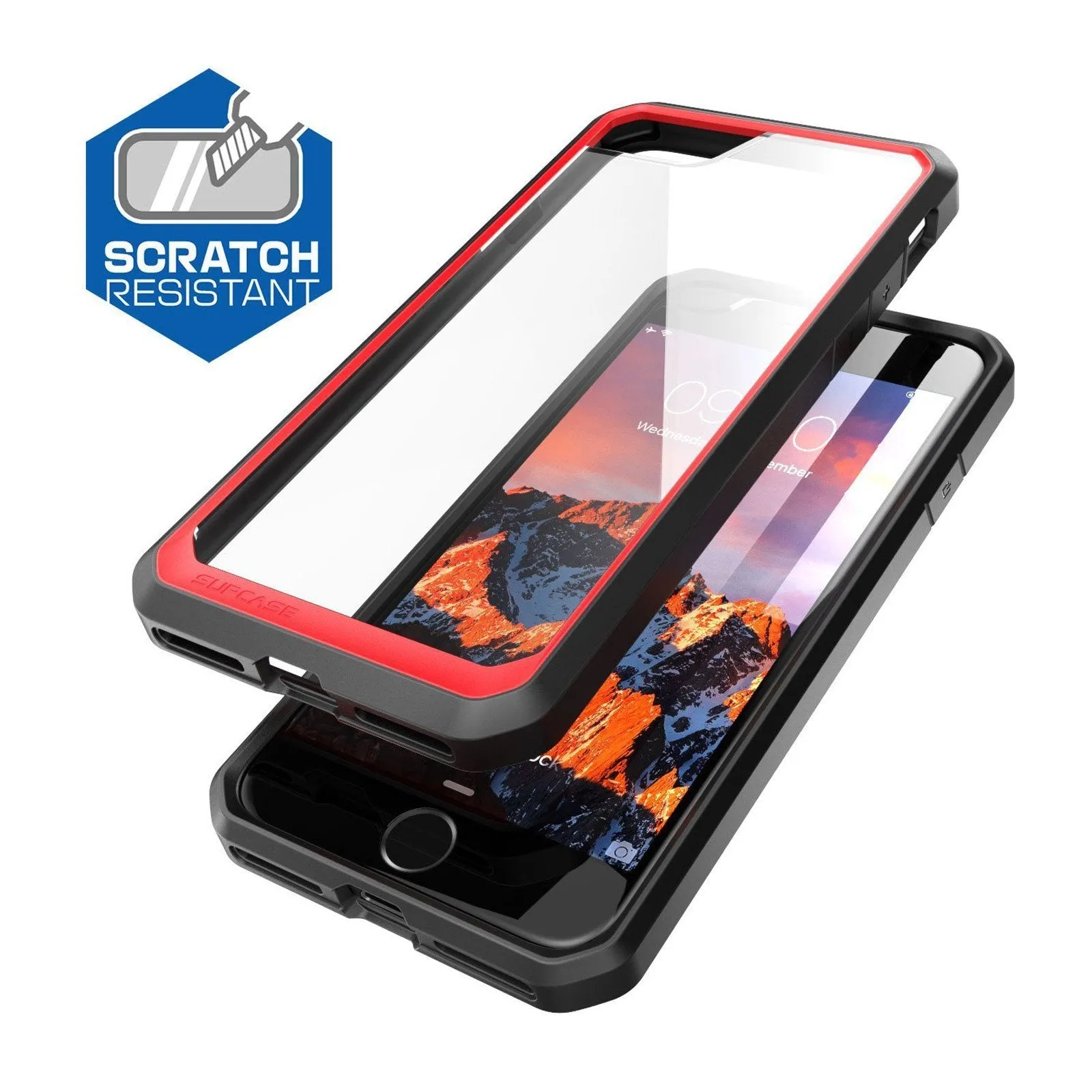 Customer Favorite iPhone 8 Unicorn Beetle Hybrid Protective Bumper Case-Red  Today Only!
