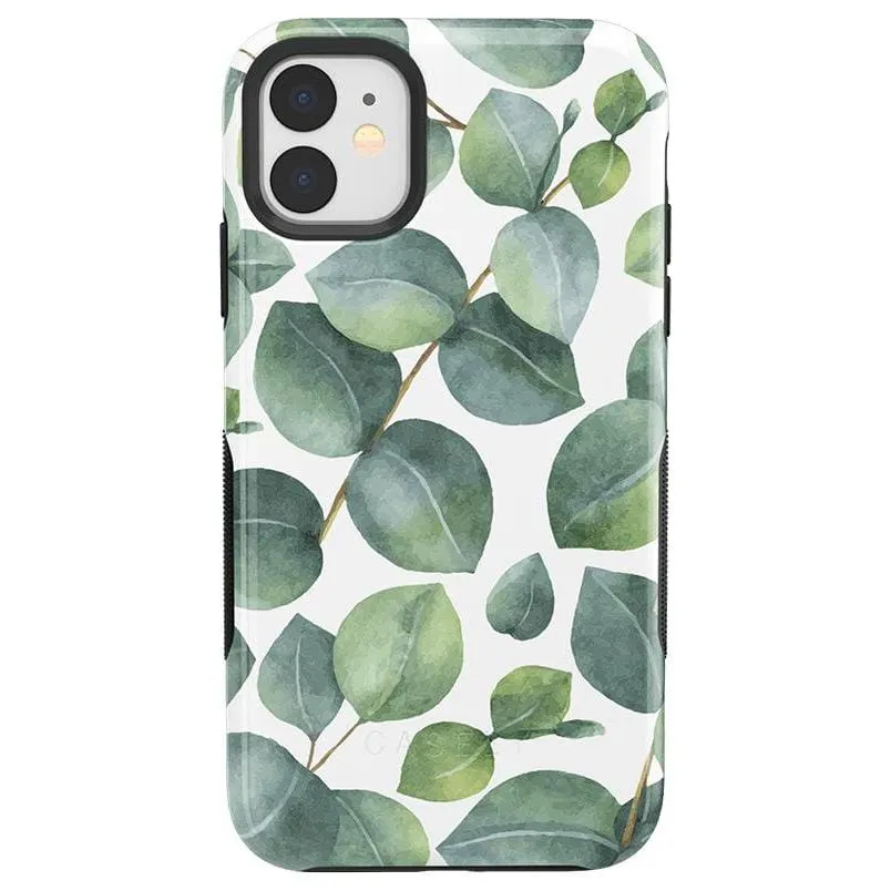Customer Favorite Leaf Me Alone | Green Floral Print Case  Last Few Pieces!