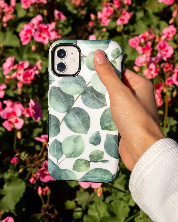 Customer Favorite Leaf Me Alone | Green Floral Print Case  Last Few Pieces!