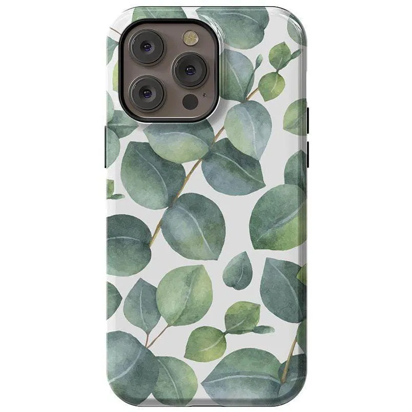 Customer Favorite Leaf Me Alone | Green Floral Print Case  Last Few Pieces!