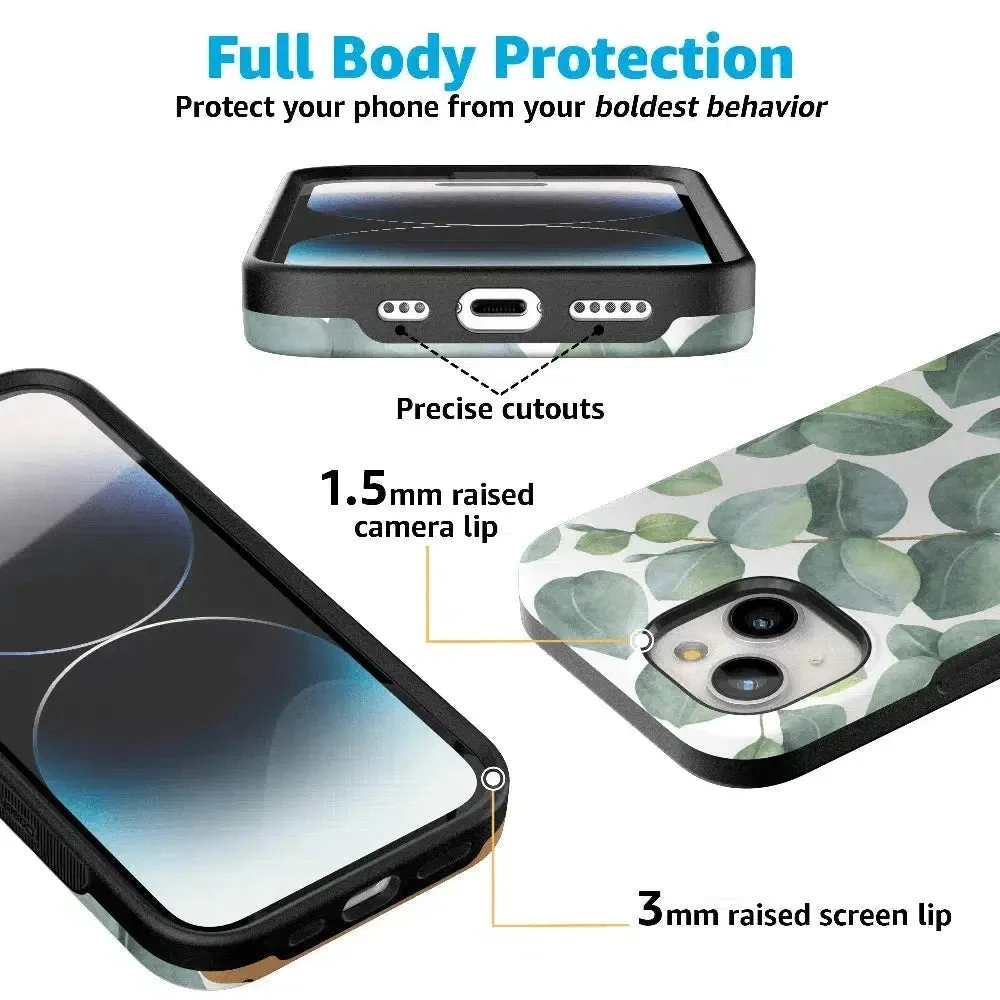 Customer Favorite Leaf Me Alone | Green Floral Print Case  Last Few Pieces!