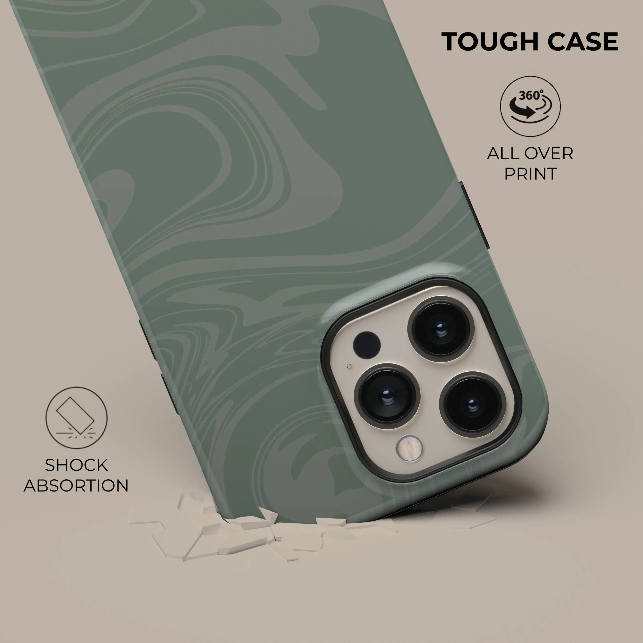Customer Favorite Light Green Swirl Phone Case  Going Fast!