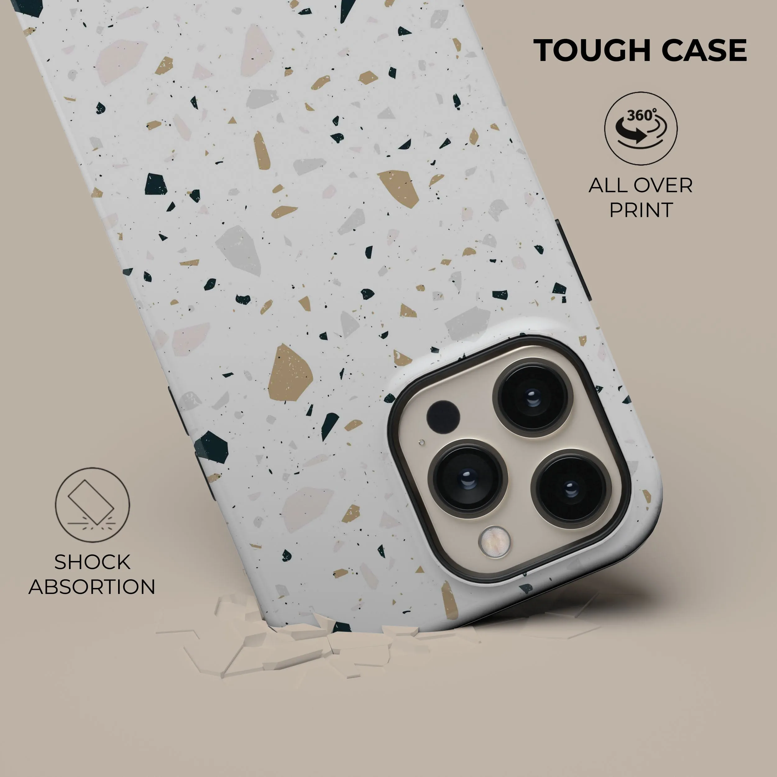 Customer Favorite Light Terrazzo Phone Case  Stylish & Comfortable