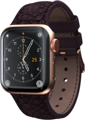 Customer Favorite Njord Apple Watch Salmon Leather Strap (Bordeaux)  Limited Release!