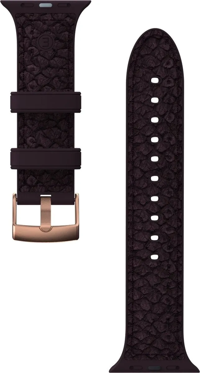 Customer Favorite Njord Apple Watch Salmon Leather Strap (Bordeaux)  Limited Release!