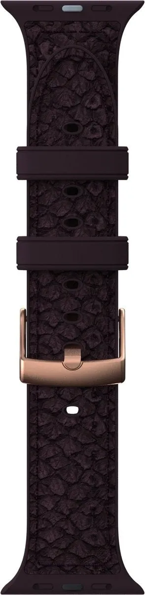 Customer Favorite Njord Apple Watch Salmon Leather Strap (Bordeaux)  Limited Release!