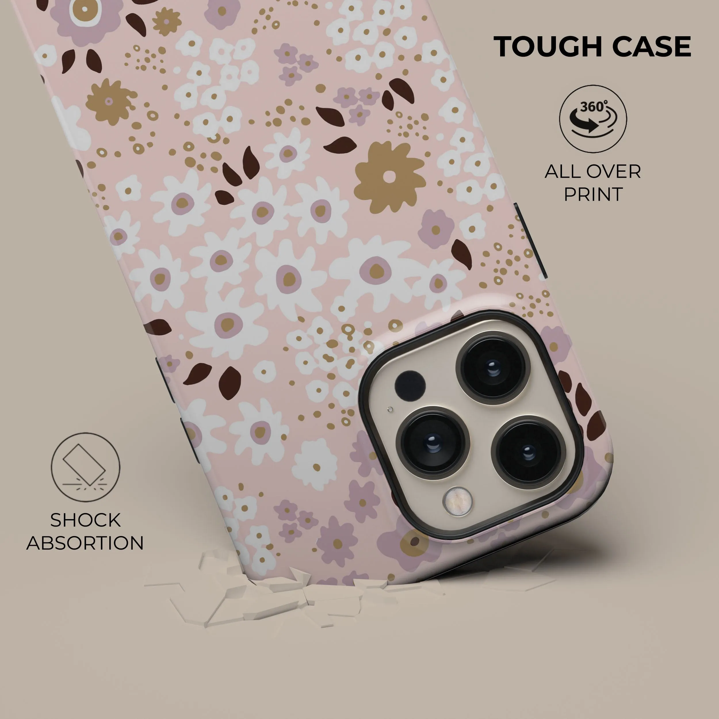 Customer Favorite Pink Ditsy Phone Case  Limited Stock!