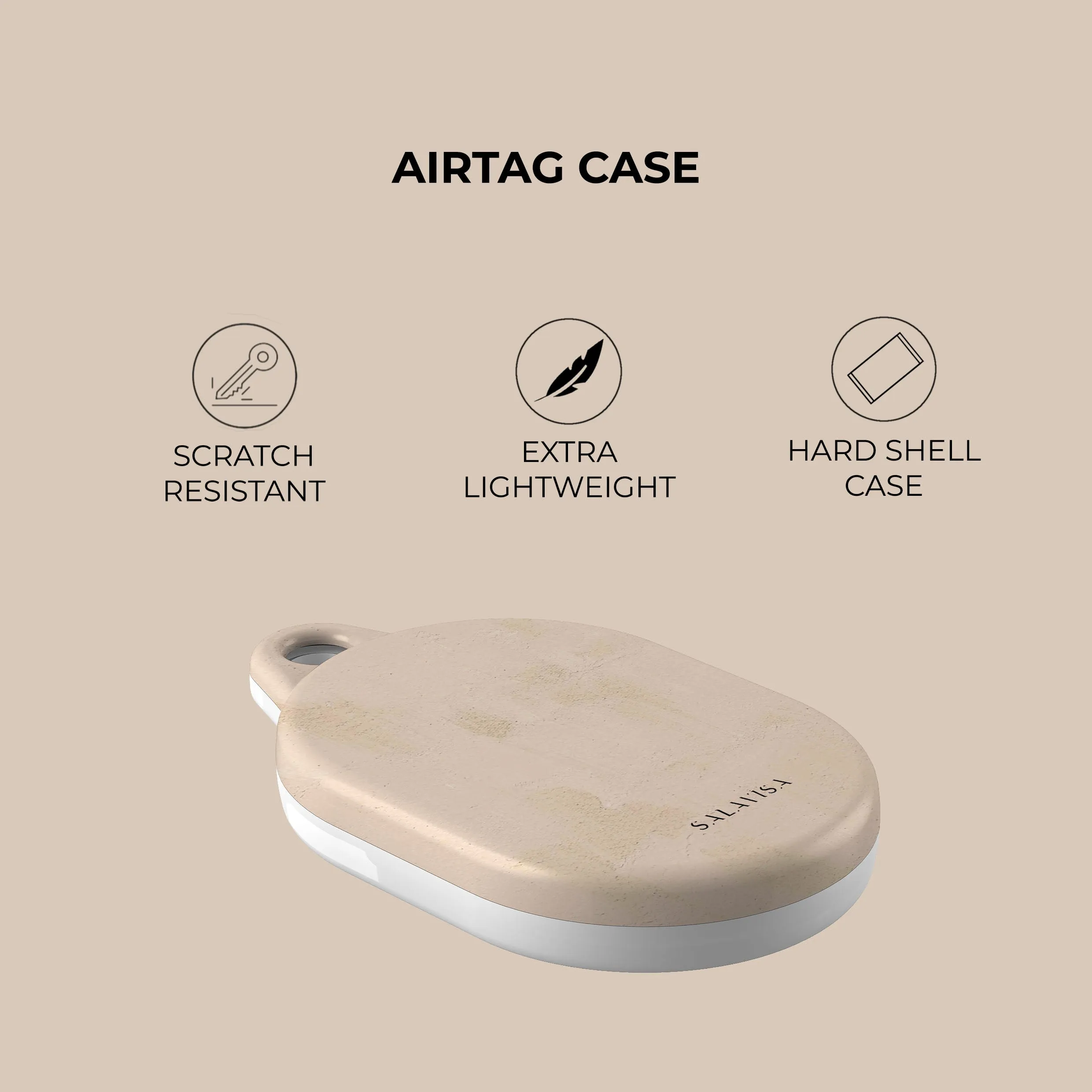 Customer Favorite Rose Beige Clay AirTag Holder  Limited Stock!