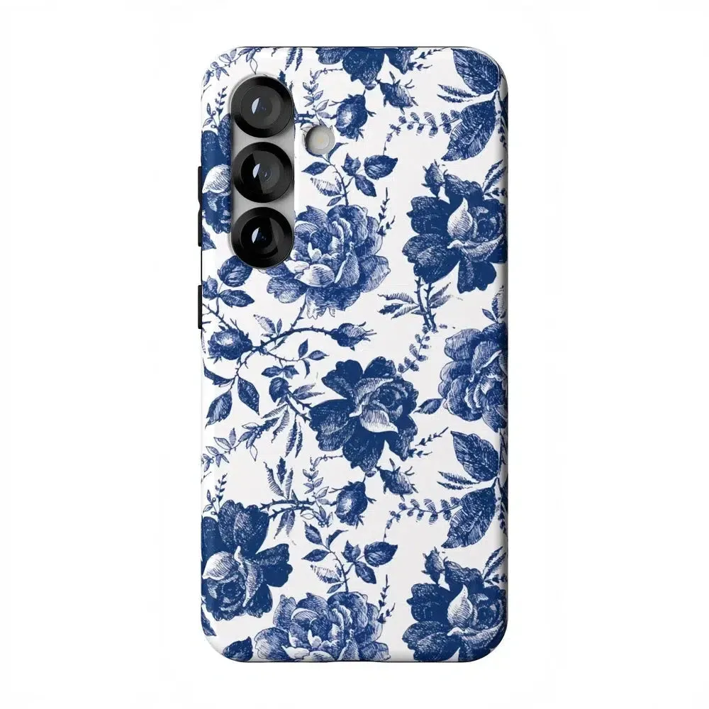 Customer Favorite Rose to Fame | Blue & White Rose Floral Samsung Case  Today Only!