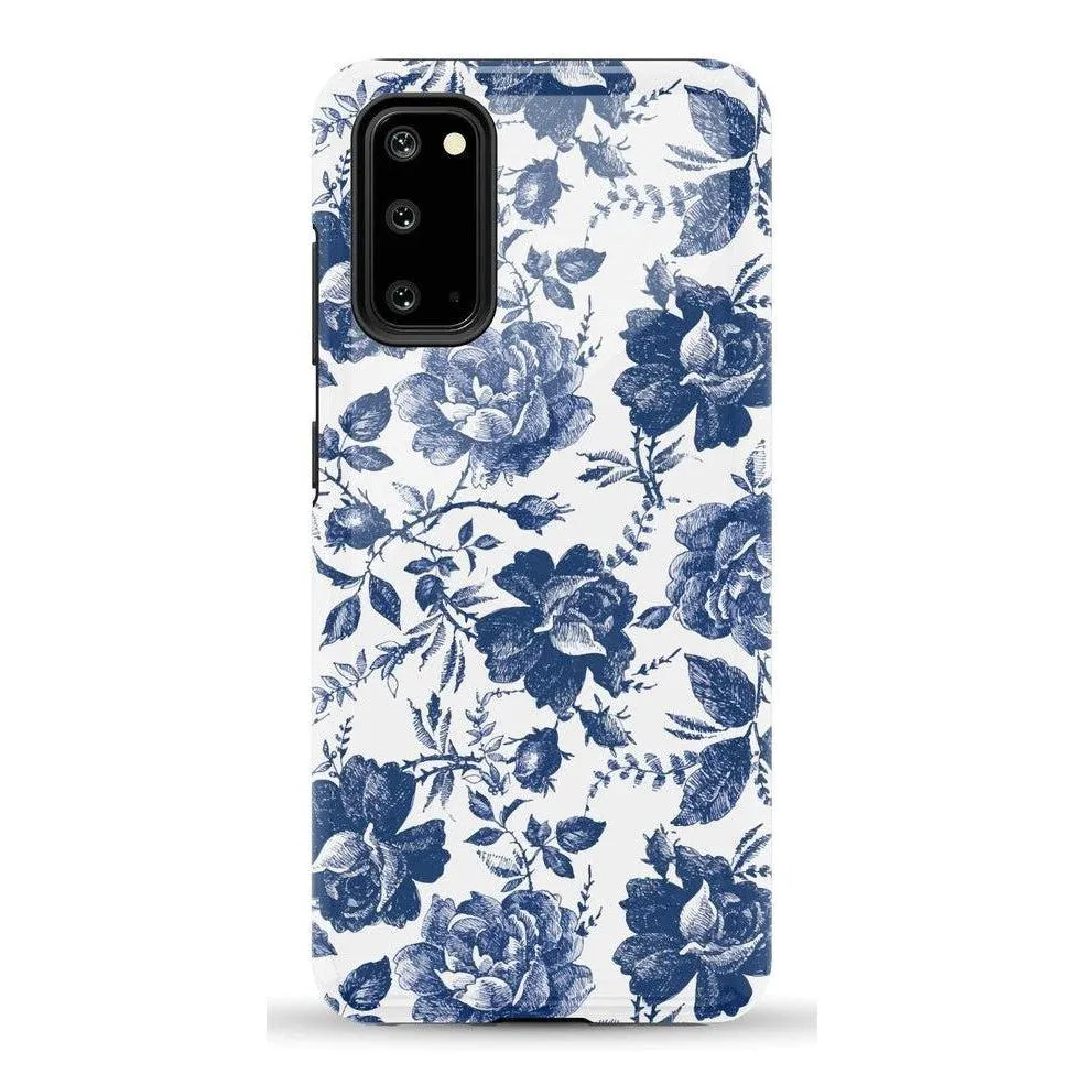 Customer Favorite Rose to Fame | Blue & White Rose Floral Samsung Case  Today Only!