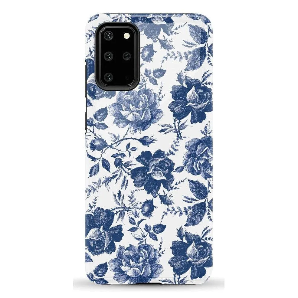 Customer Favorite Rose to Fame | Blue & White Rose Floral Samsung Case  Today Only!