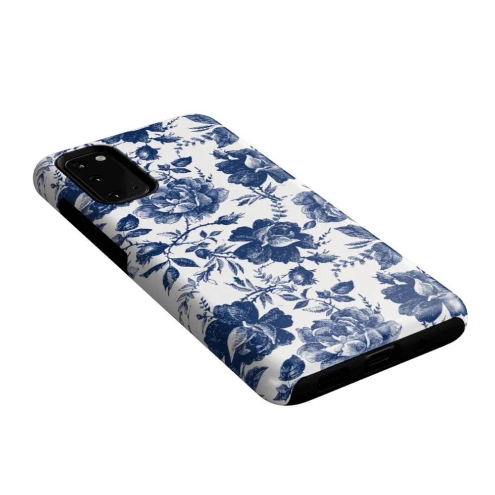 Customer Favorite Rose to Fame | Blue & White Rose Floral Samsung Case  Today Only!