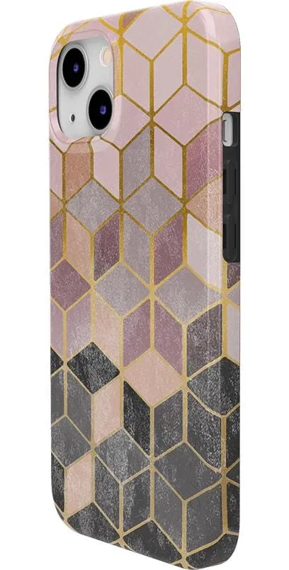 Customer Favorite Stepping Up | Geo Rose Gold Marble Case  Limited Stock!