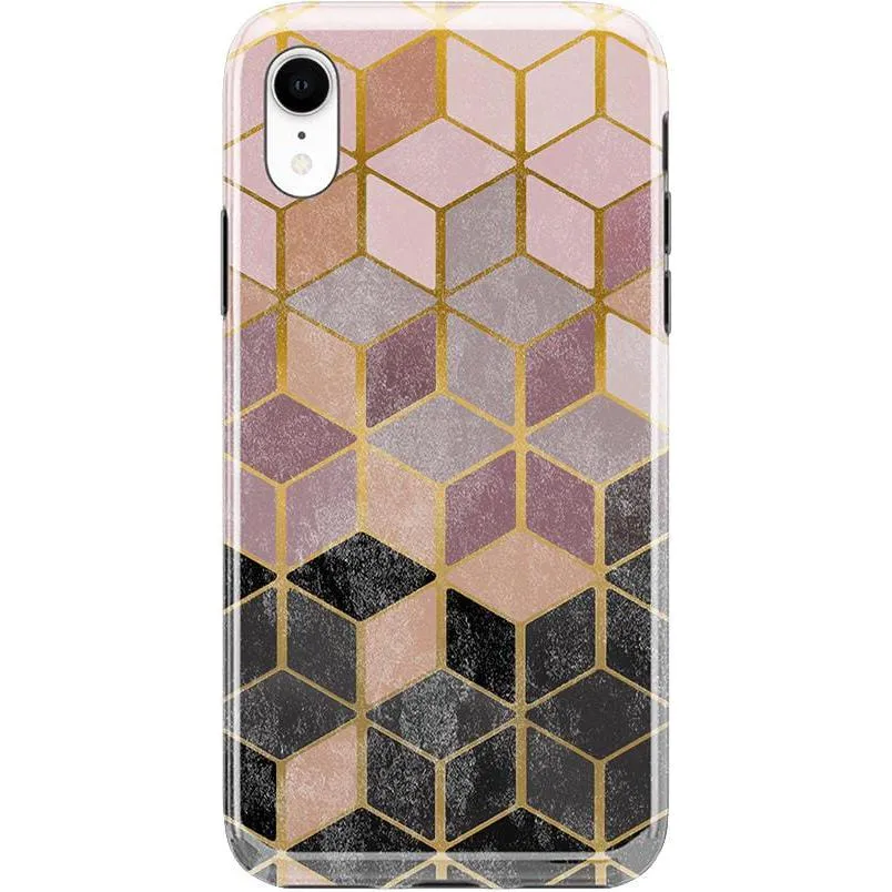 Customer Favorite Stepping Up | Geo Rose Gold Marble Case  Limited Stock!